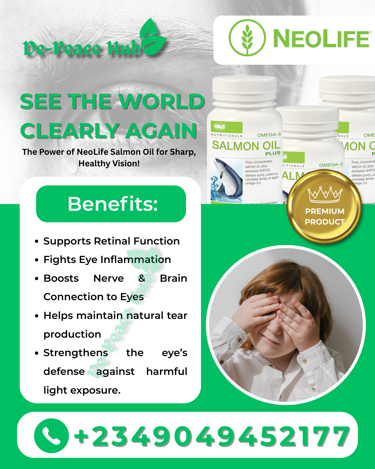 Neolife Salmon-Oil Eye Product De Peace Hub Newlife New Supplements Neolife GNLD Salmon-Oil Abdulazeez Abdulsalam Olamilekan